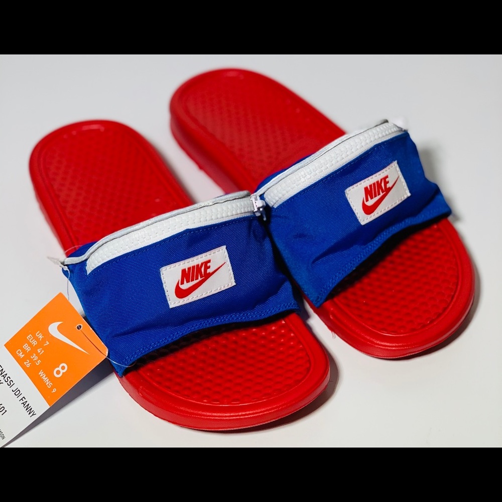 Nike Benassi JDI ‘Fanny pack’ slides size 8